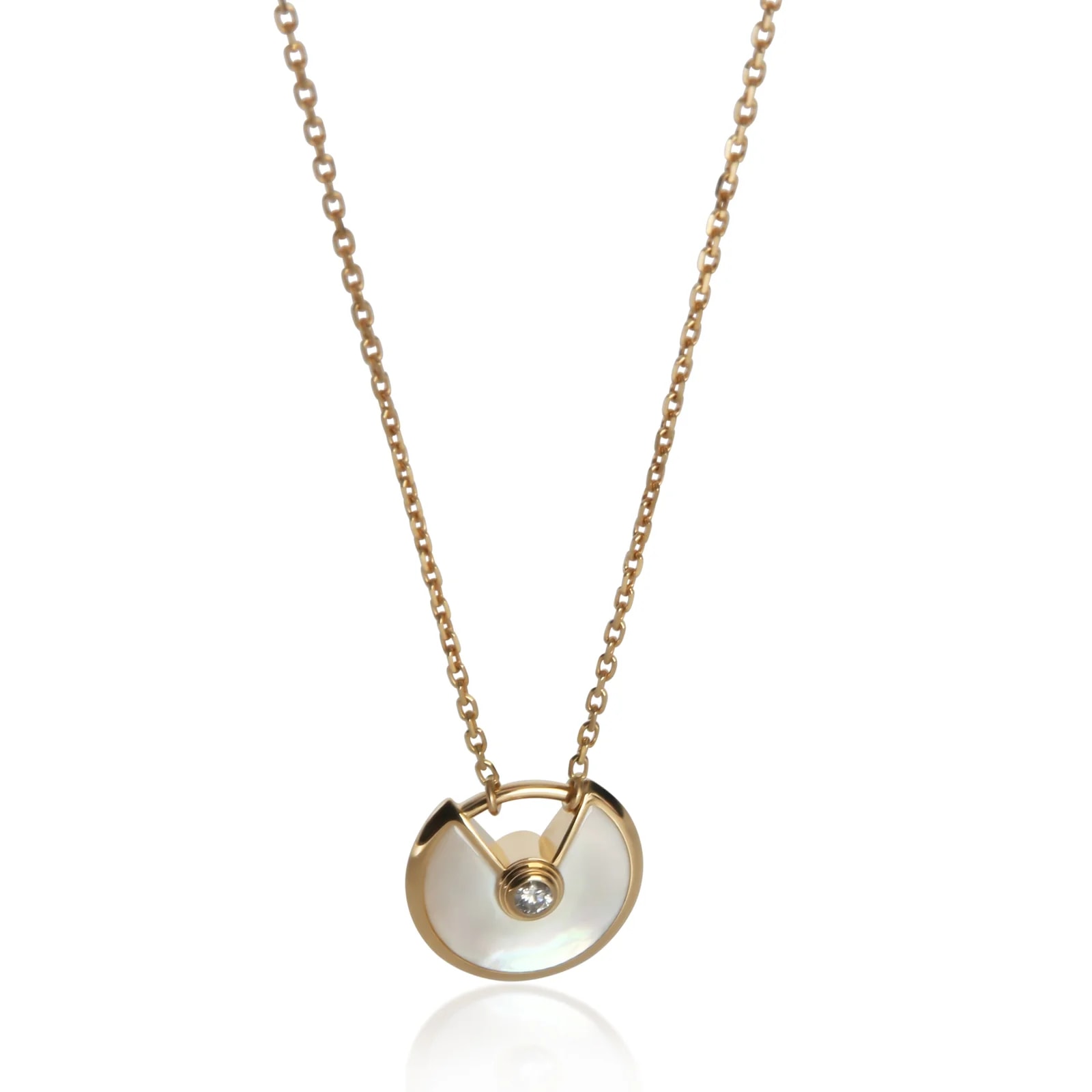 Cartier — Cartier Yellow Gold Mother of Pearl & Extra Small Model Amulette 18k — Jewelry — resale