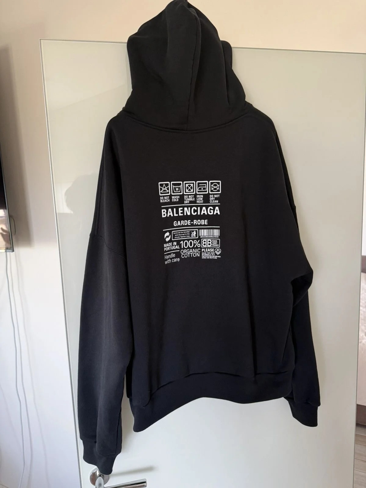 Balenciaga — Balenciaga Garde-Robe Care Label Hoodie — streetwear — resale