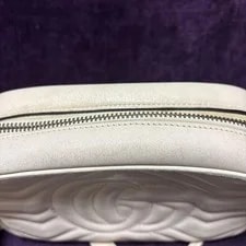 Gucci Marmont GG Chain Ziplock White Gold Hardware Japan 3