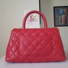 Chanel Small/ 9.25 Inches Coco Handle Ruthenium HW 2