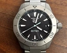 Tag Heuer — TAG Heuer Aquaracer Solargraph WBP1180 Titanium 40mm Black Dial — Watch — resale