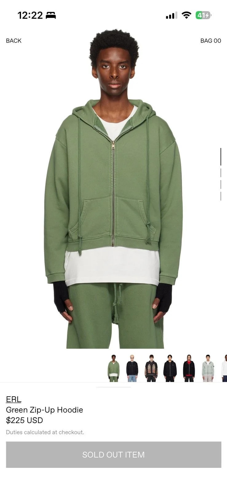 ERL — ERL Zip-Up Hoodie — streetwear — resale