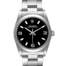 Rolex Oyster Perpetual Midsize 31 Steel Black Dial 77080