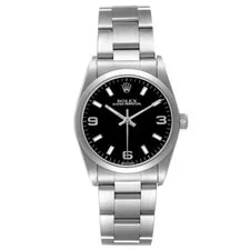 Rolex Oyster Perpetual Midsize 31 Steel Black Dial 77080 2