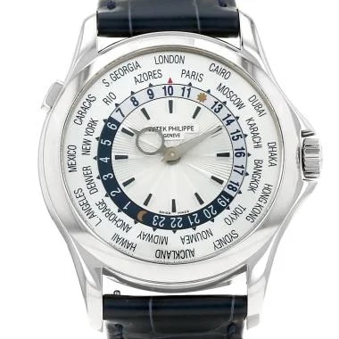 Patphi — Patek Philippe World Time in White Gold Ref: Patek Philippe - 5130 Circa 2000 — Watch — resale