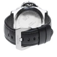 Panerai Luminor Marina PAM00001 44mm SS Black Dial Hand-Wind Leather Strap #C042 4