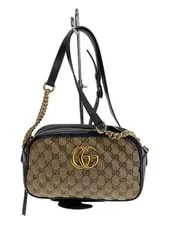 Gucci — Gucci Chain GG Marmont BEG Allover Pattern — Handbag — resale