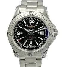 Breitling — Breitling A7438811/BD45 Colt Quartz Black Dial Pilot Stainless Steel Chron — Watch — resale