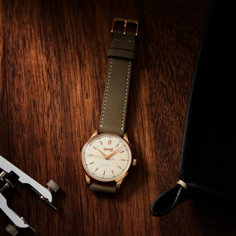 1950s Eberhard & Co. Oversized Calatrava in 18k Rose Gold 3