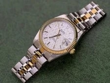 Tudor White Linen Dial Prince Date 74033 Automatic 34mm 2