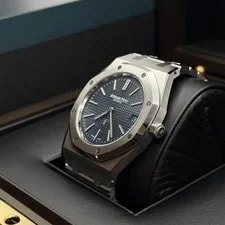 Audemars Piguet Royal Oak "Jumbo" Extra-thin Blue Dial Stainless Steel Bracelet 3