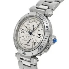 Cartier Pasha GMT Power Reserve W31037H3 Silver 737730 2