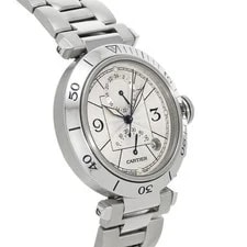 Cartier Pasha GMT Power Reserve W31037H3 Silver 737730 3