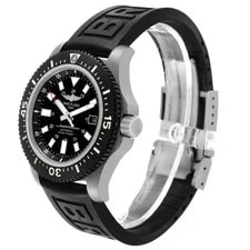 Breitling Aeromarine Superocean Black Dial Rubber Strap Y17393 4