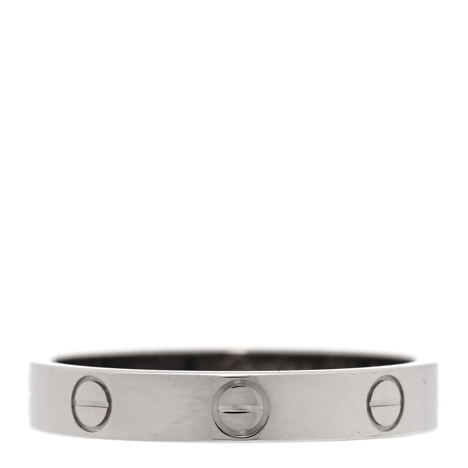 Cartier — 18K White Gold 3.5mm Love Wedding Band 60 9 — Jewelry — resale