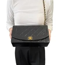 Chanel CC Turnlock Diana Flap Crossbody Quilted 2