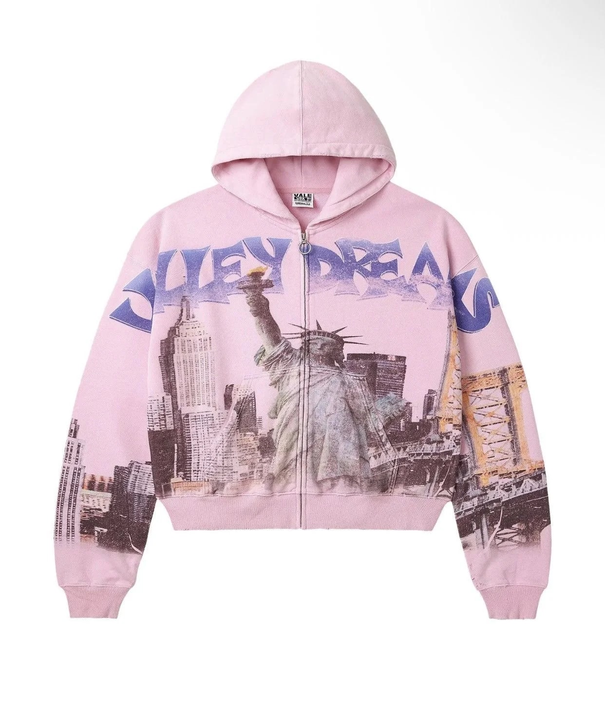 Lrge Vale Forever Valley Dreams NYC ZIP UP Hoodie — streetwear — resale