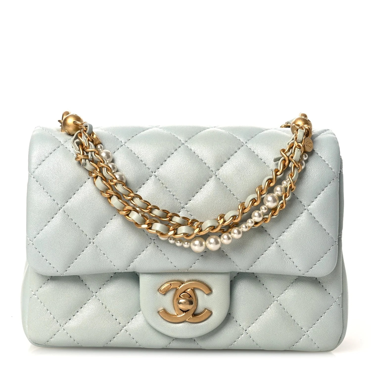 Chanel — Shiny Twist Square Flap — Handbag — resale