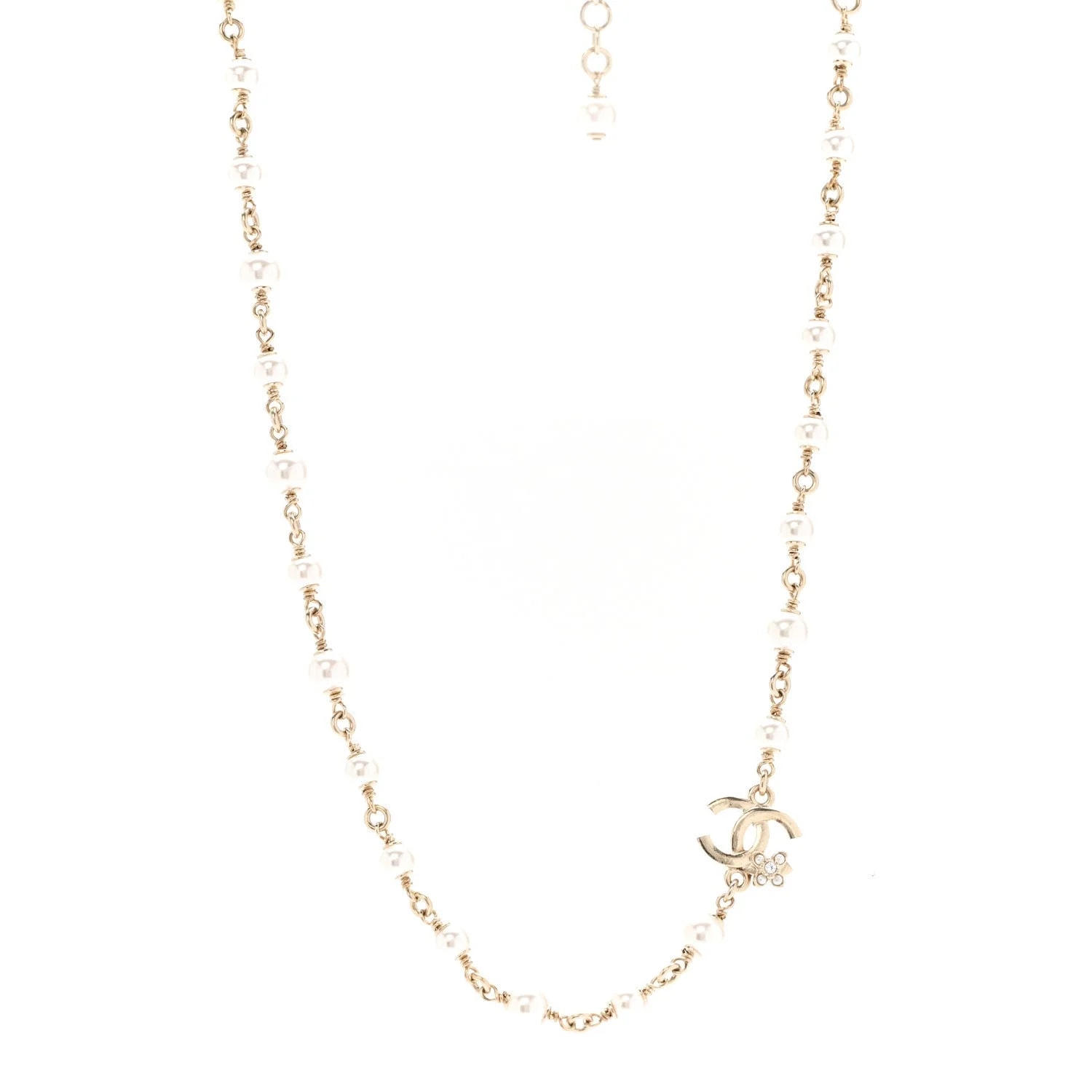Chanel — CC Flower Pearly Light — Jewelry — resale