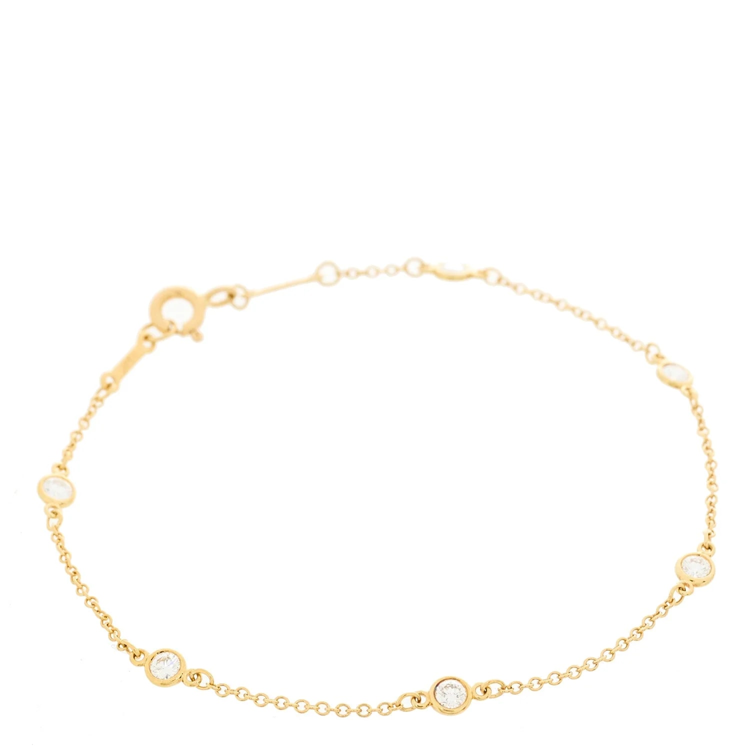 Tiffany & Co. — 18K Yellow Gold .30ctw Elsa Peretti Diamonds By the Yard Station — Jewelry — resale