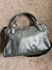 Balenciaga Medium Satchel Zip Studded Zipper W/ Detachable Strap Pockets 2