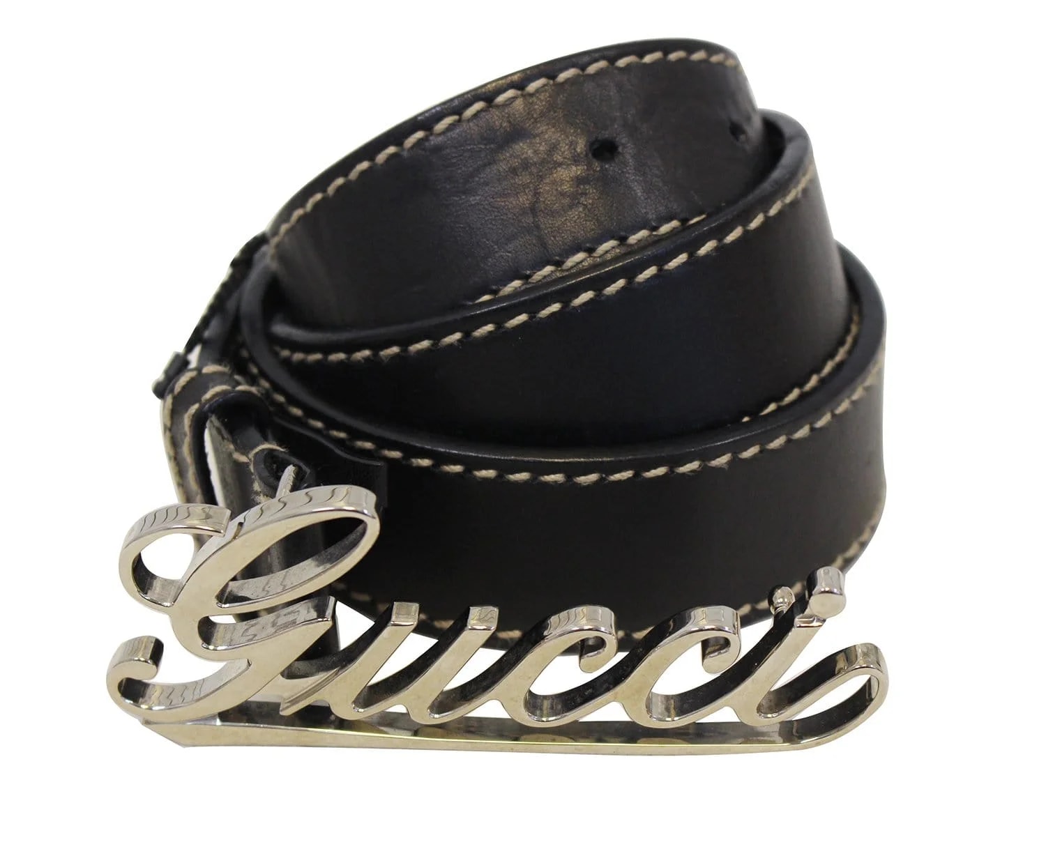 Gucci Script Buckle Belt 4