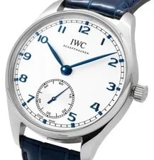 IWC Portugieser Leather Strap Silver Dial Automatic IW358304 2