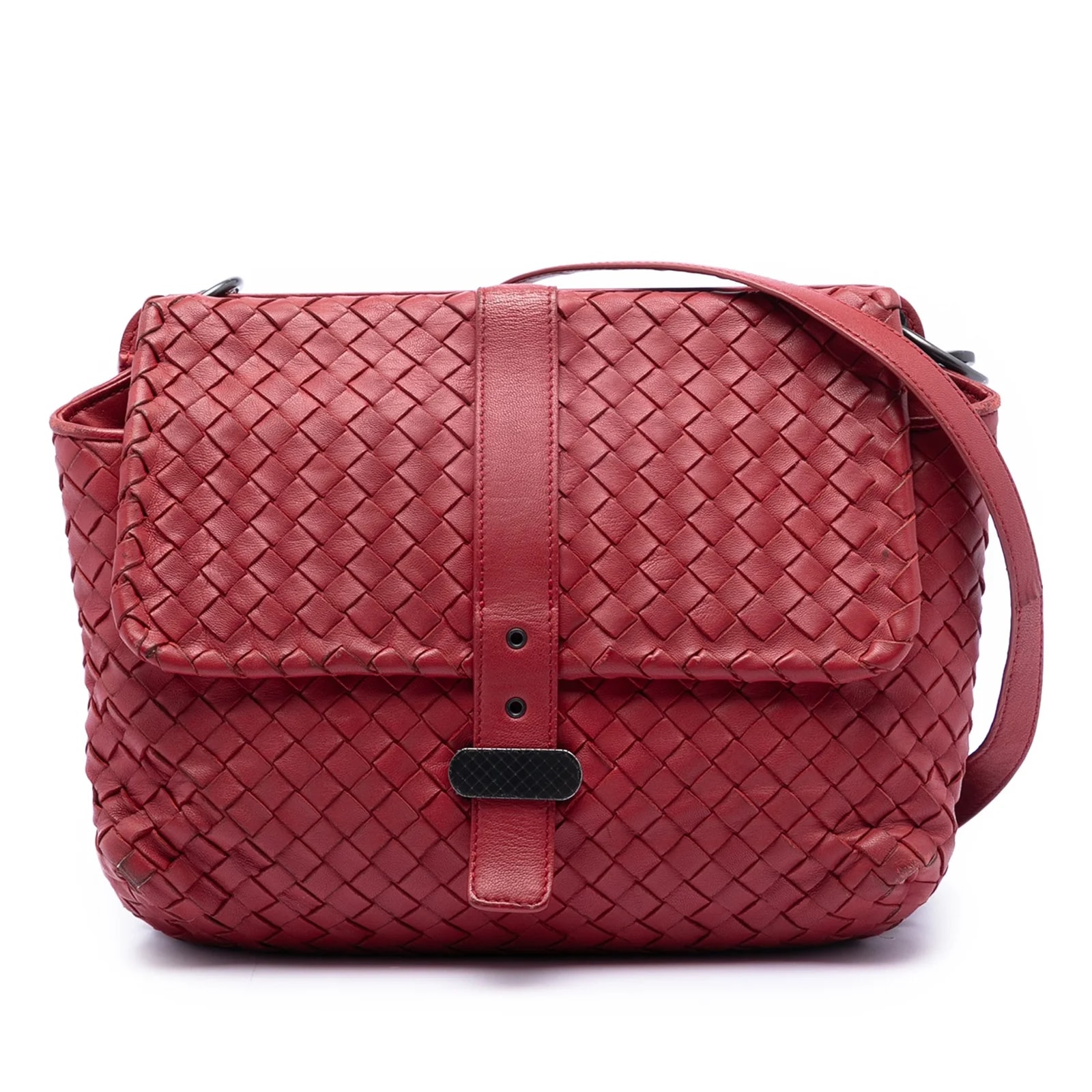 Bottega Veneta — Double Sided Flap Messenger — Handbag — resale