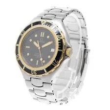 Omega Seamaster 200m Yellow Gold Bezel Date Quartz 2