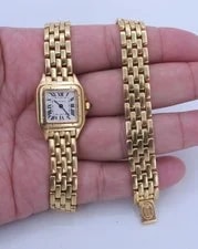Original 18K Cartier Panthere Wrap Around Small Model With Box/Card 2