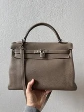 Hermès — Hermès Kelly 32 Retourne Etoupe PHW — Handbag — resale