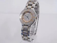 Cartier — Cartier Must 21 Combo W10073R6 1340 Stainless Steel / Gold Plated 28mm #WJW434 — Watch — resale