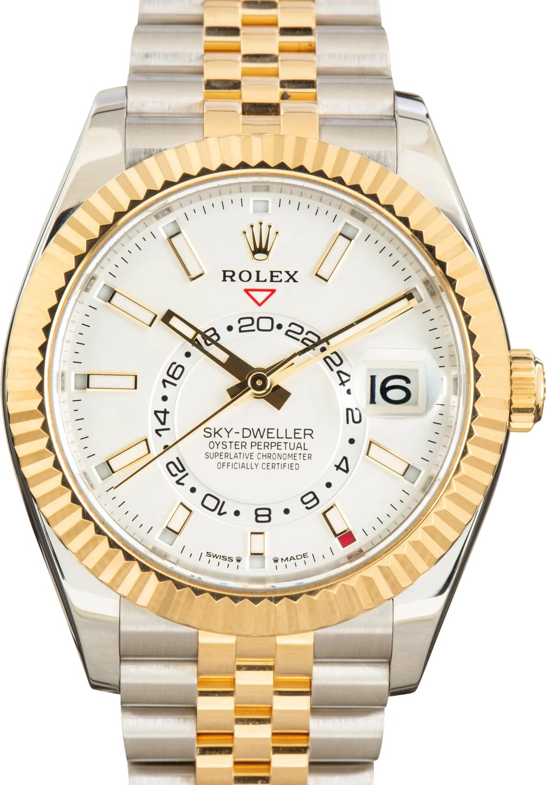 Rolex — Two Tone Rolex Sky-Dweller Ref 336933 White Dial — Watch — resale