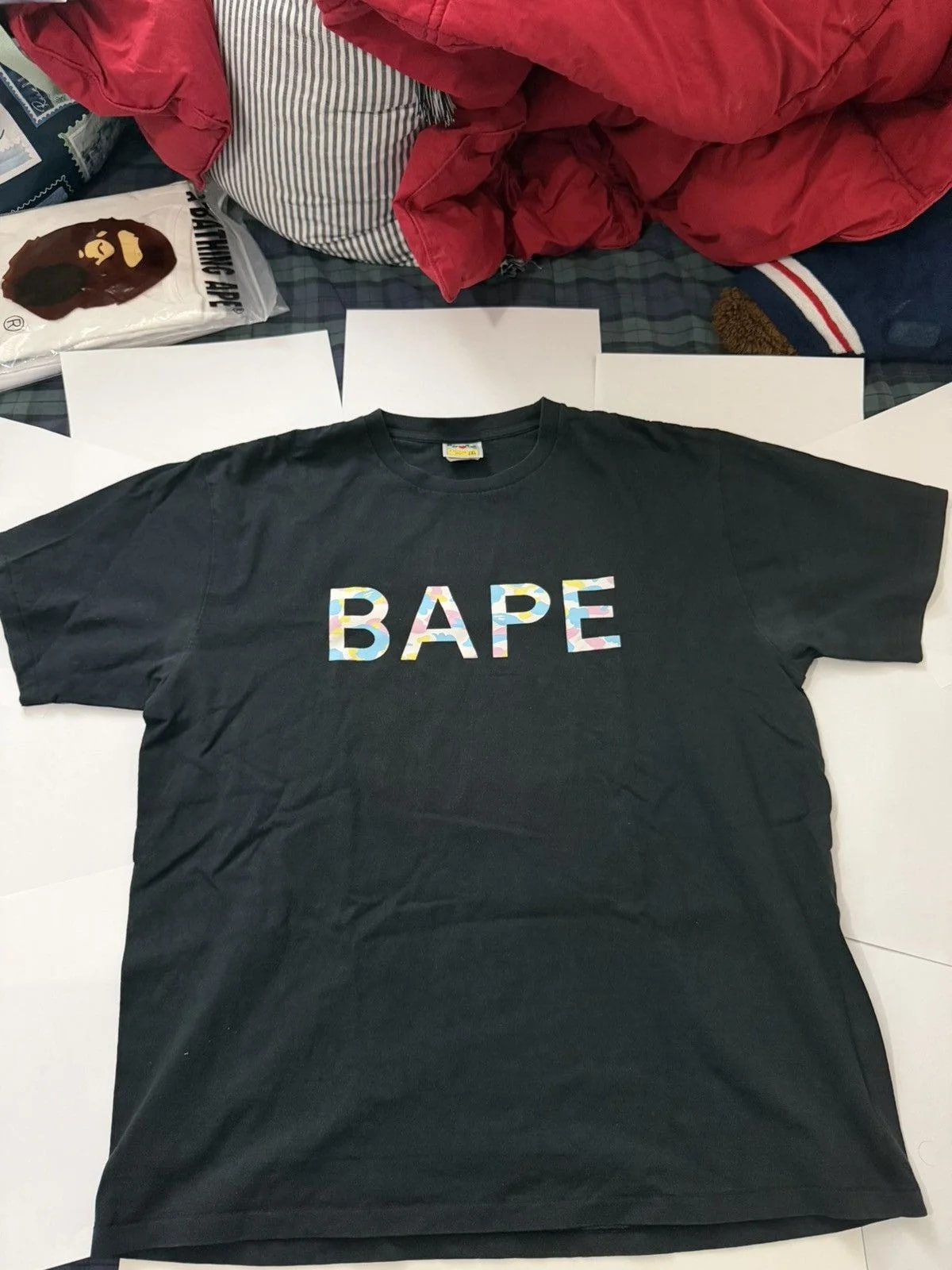 BAPE — Bape Multicamo Logo Tee. XXL . — streetwear — resale