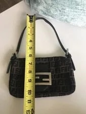 Fendi 2000s Monogram Double Flap Baguette . 2