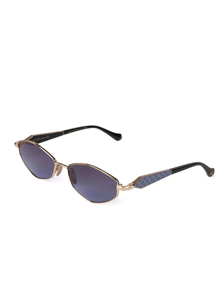 Ana Hickmann Ah3353 Oval Metal Sunglasses — 3