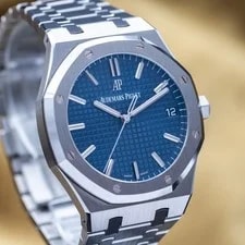 Audemars Piguet Royal Oak Automatic 41mm Blue Dial - AP 15500st Complete Set 3
