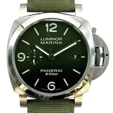 Panerai — Panerai Luminor Marina eSteel PAM01356 Emerald Green Stainless Steel #OK706 — Watch — resale