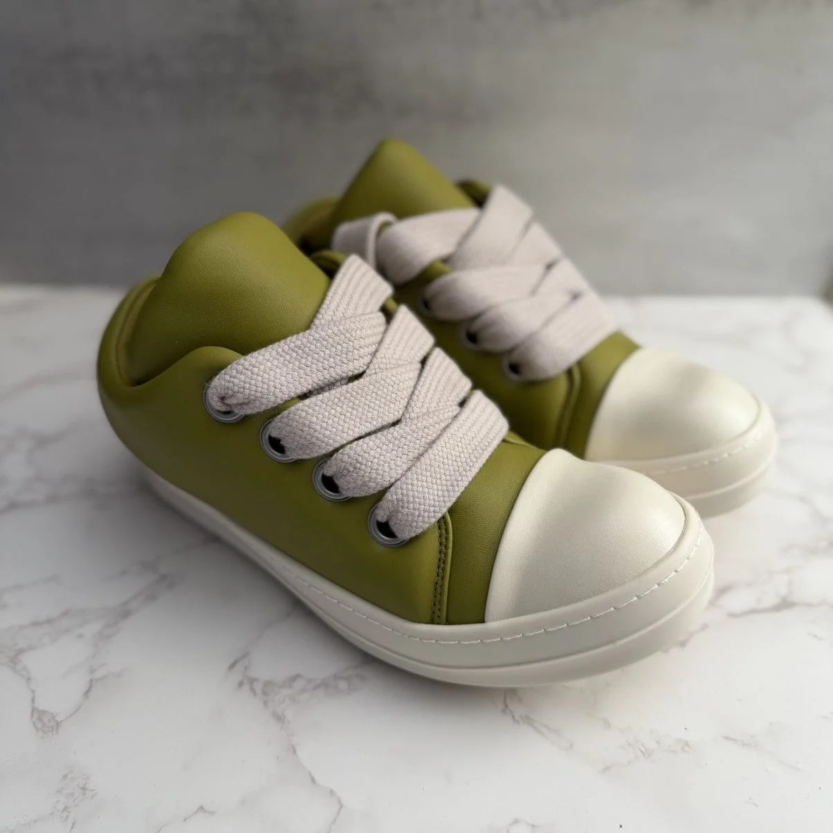 Rick Owens — Rick Owens Mainline Padded Jumbo Lace Ramones — Sneaker — resale