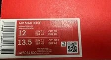 12.0US Nike Air Max 90 Vhtf 12 LTD Orignal Collection Vhtf Sports Sh 4