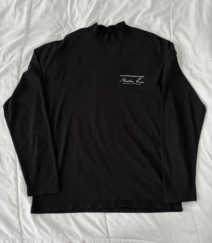 Martine Rose — Martine Mock Neck Long Sleeve T-shirt — streetwear — resale