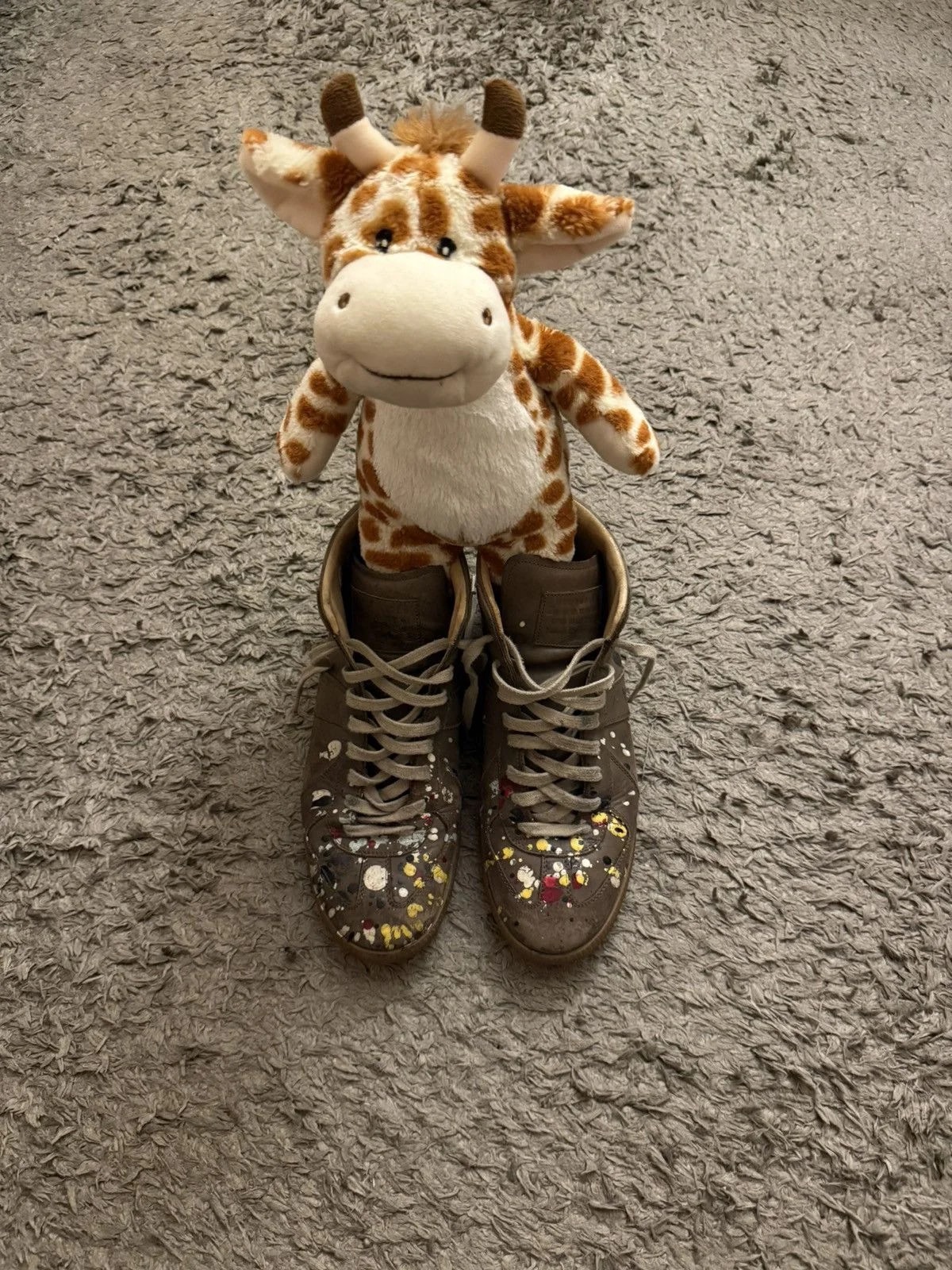 Maison Margiela — Maison Margiela Gat High Paint Splatter — Sneaker — resale