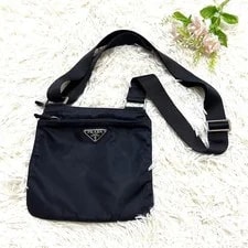 Prada — Prada Triangle Logo Crossbody 19.5cm Size — Handbag — resale
