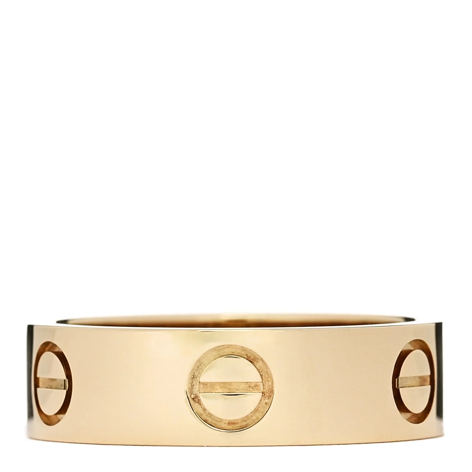 Cartier — 18K Yellow Gold 5.5mm Love 54 7 — Jewelry — resale