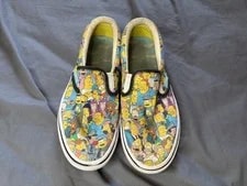 Vans the Simpsons People of Springfield Slip on Skate Shoes 4.5 6 3
