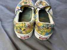 Vans the Simpsons People of Springfield Slip on Skate Shoes 4.5 6 4