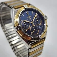 Breitling Sextant 80350 18K Bezel Chronograph Swiss Quartz 4