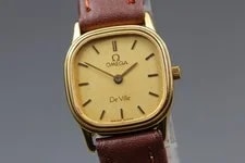 Omega — [Exc+5] Omega de Ville Cal.1450 21mm Gold Dial Qz From Japan — Watch — resale