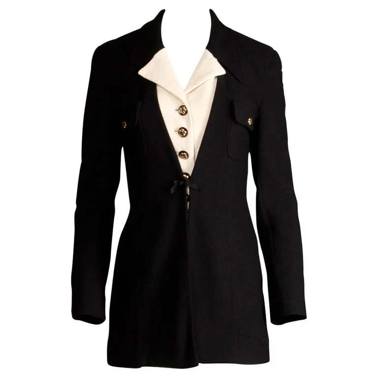 Gemma Kahng — 1990s Gemma Kahng + Tuxedo Blazer Jacket — Clothing — resale