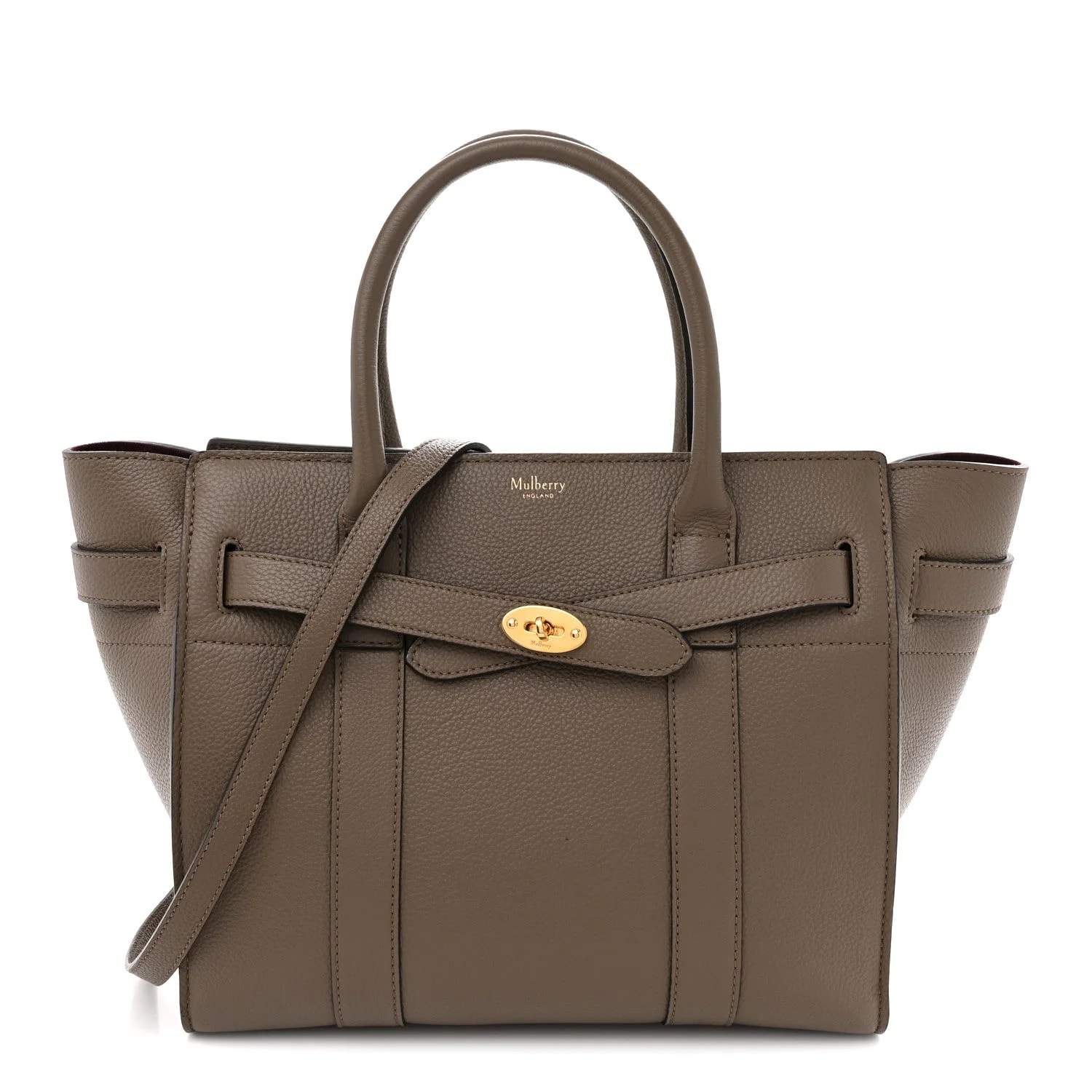 Mulberry — Classic Grain Small Zipped Bayswater — Handbag — resale